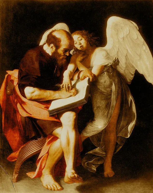 《圣马太与天使》卡拉瓦乔  1602年