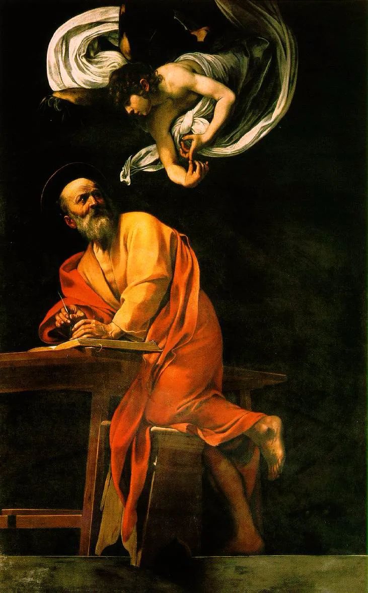 《圣马太的灵感》卡拉瓦乔  1602年