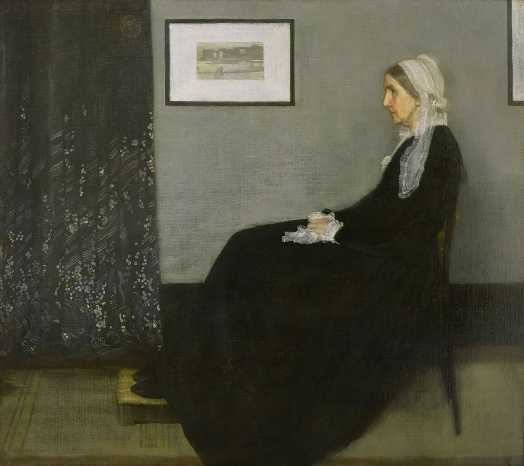 《灰色与黑色的布局：画家母亲的肖像》惠斯勒 1871年
