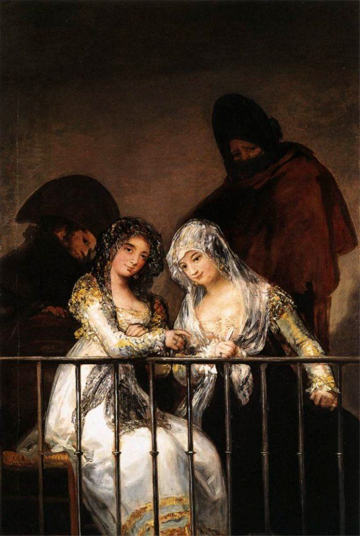 《阳台上的少女》戈雅 约1810-1815